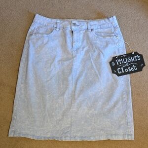 Light Blue Denim Skirt